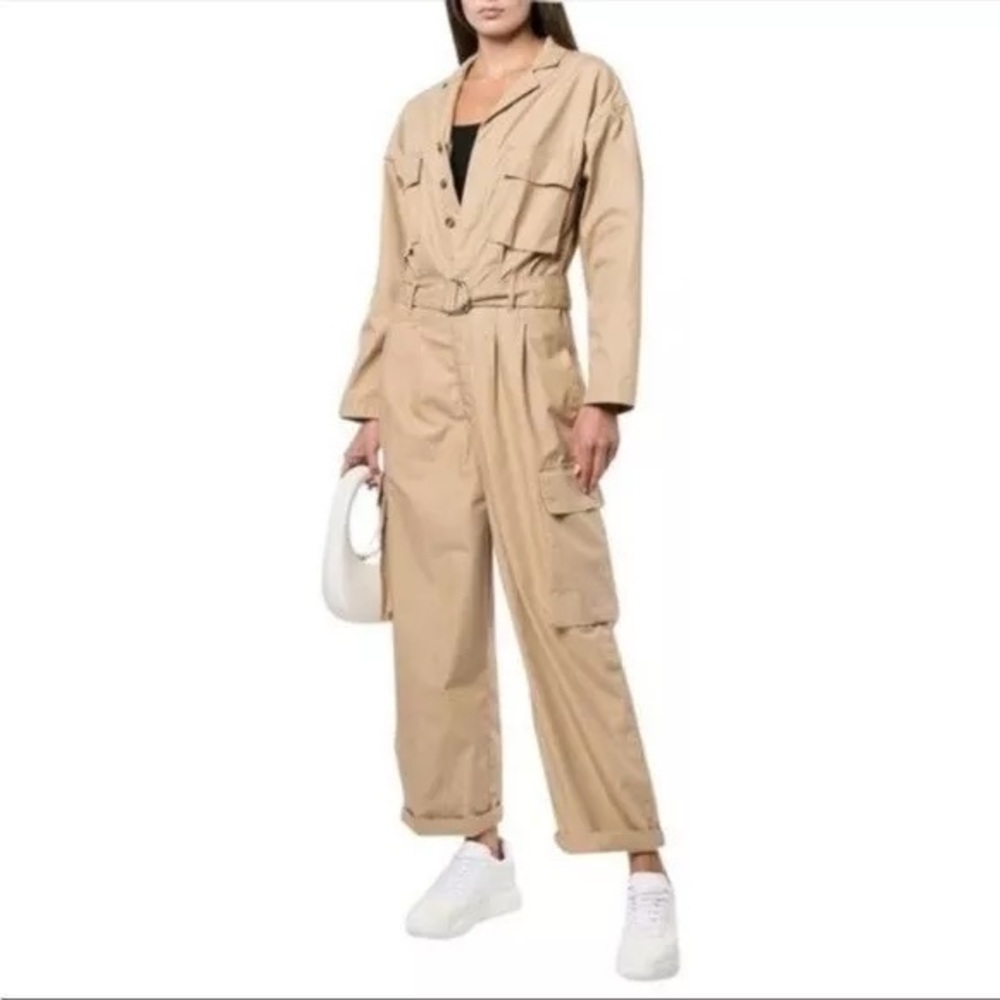 NWT LEVIS KHAKI TAN LOOSE FIT UTILITY CARGO BOILER SUIT JUMPSUIT XS